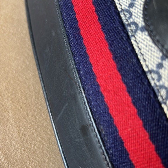 Gucci Monogram Canvas and Leather Shoulder Bag - Picture 10 of 12